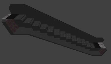 A screenshot of the §D View of the casing in QERadiant